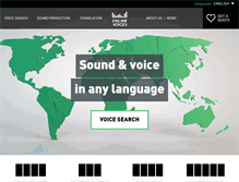 Tablet Screenshot of onlinevoices.com